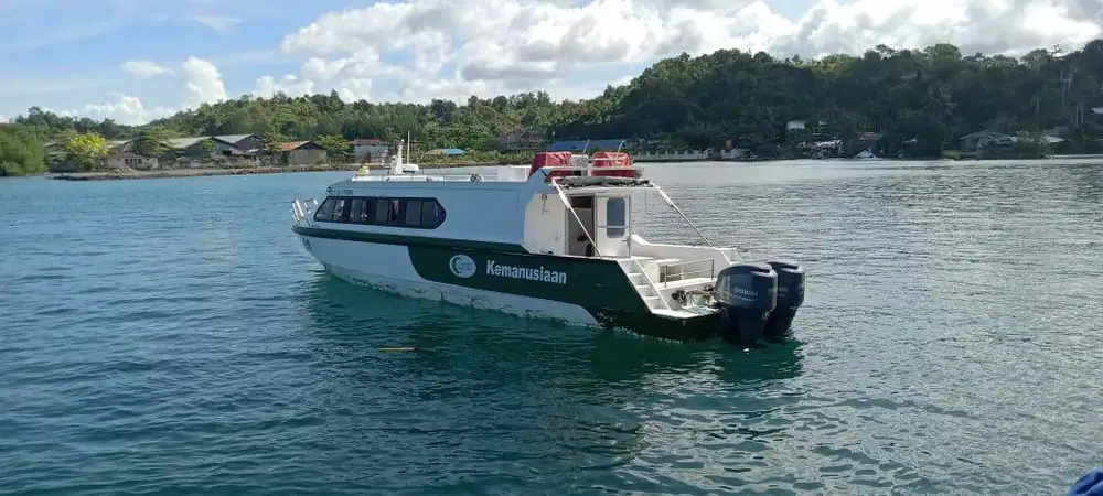 DI JUAL KAPAL FIBER CREW BOAT