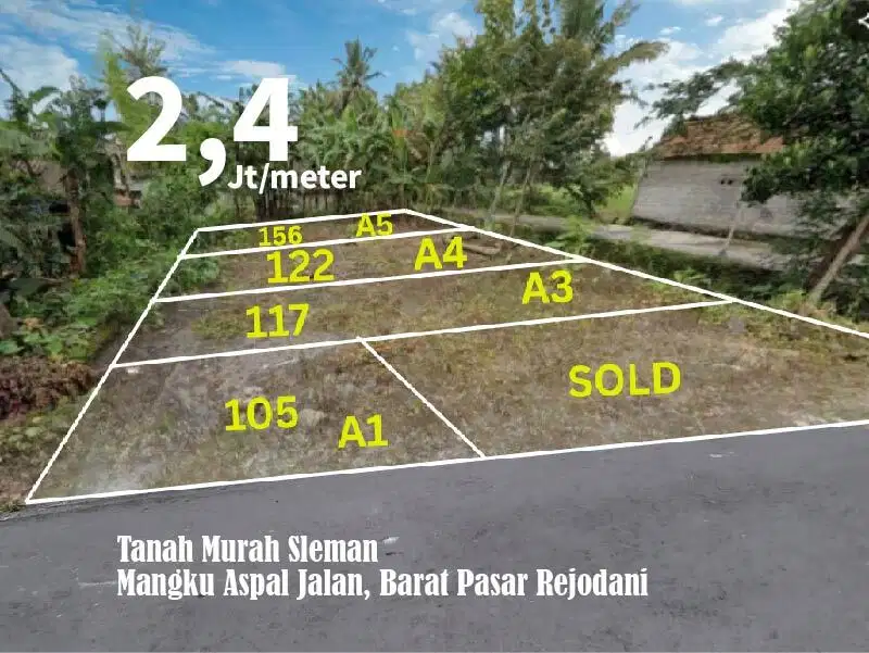 Tanah View Sawah, Asri, Area Palagan Sleman