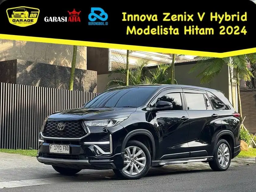 Innova Zenix V Hybrid Modelista AT 2024 Hitam. Mobil Keluarga Nyaman