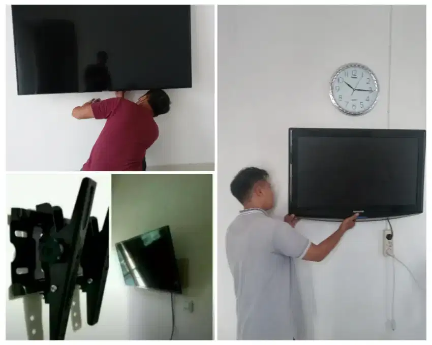 Braket +pasang atau pasang saja jika sudah ada bracket breket led tv