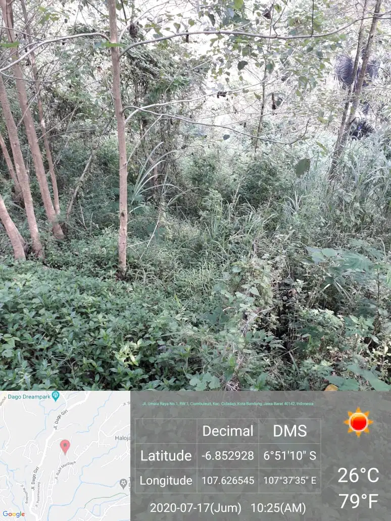 Jual Sangat Murah Tanah Kavling Dago Umaia , Dago Atas Bandung . SHM.