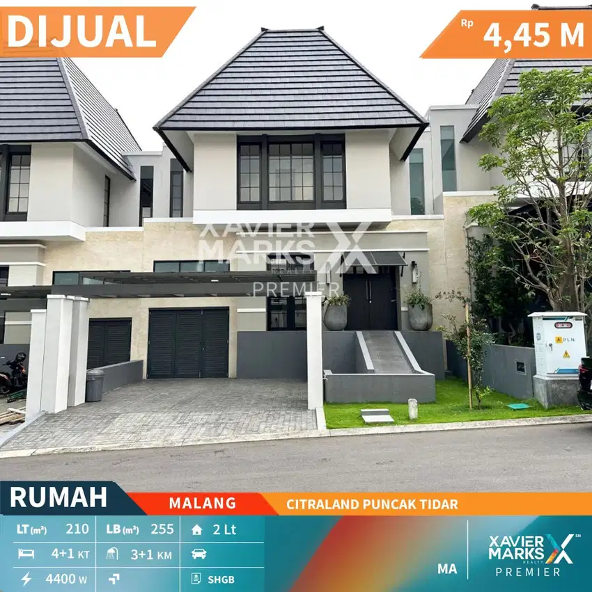 Dijual Rumah Premium Harga Miring di Citraland Puncak Tidar Malang