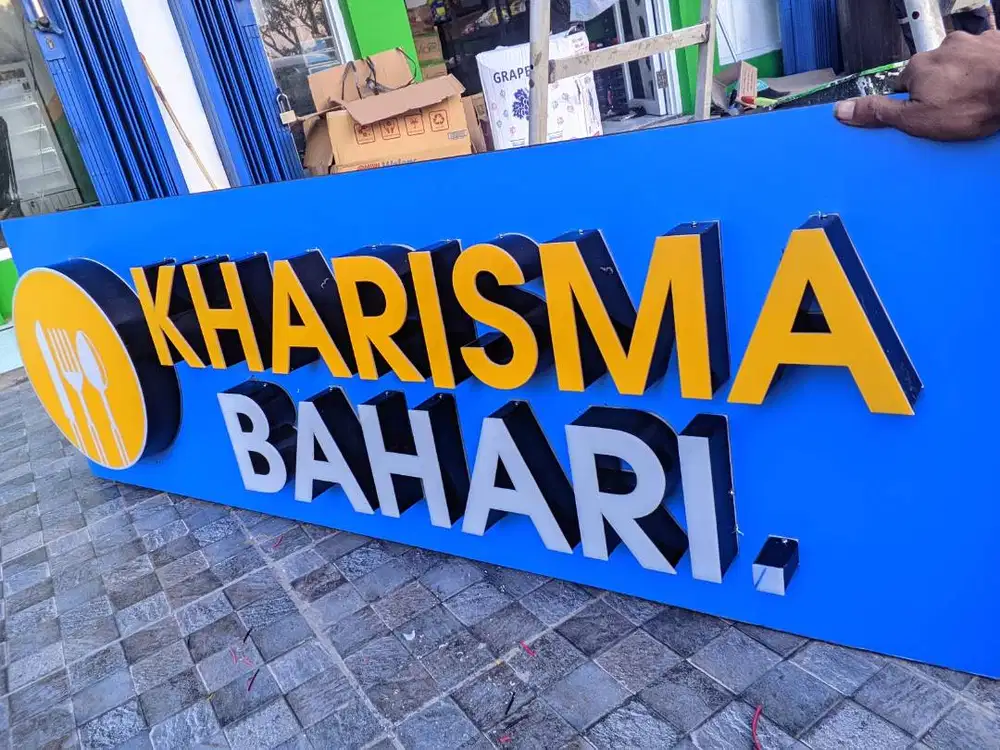 Huruf timbul//Papan nama//Neon Box//Reklame//Acrylic//Murah