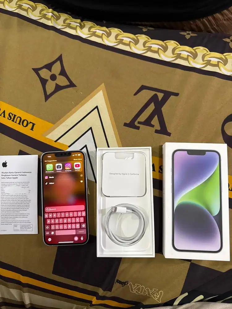 NEGO KERAS! Iphone 14 8/128 Purple MULUS