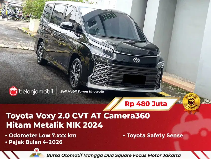 [ LOW KM 7RB ] Toyota Voxy 2.0 CVT AT Hitam Metalik 2024/2025