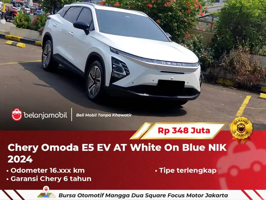 [ TIPE TERTINGGI ] Chery Omoda E5 E 5 EV AT White On Blue 2024 2025