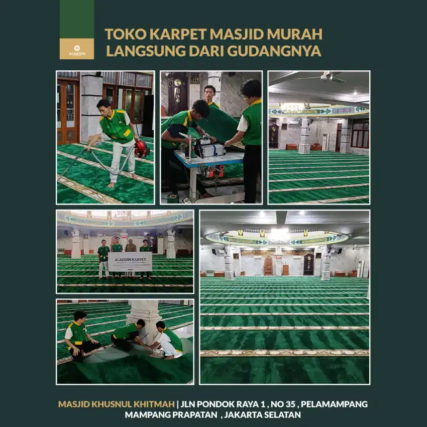 Jual Karpet Masjid Free Pasang