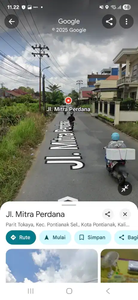 Tanah tepi jalan mitra perdana karya baru pontianak