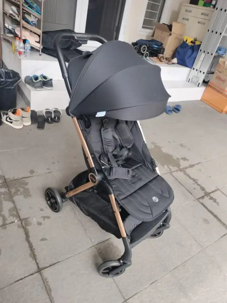 DIJUAL STROLLER HYBRID 2 ROSE GOLD LIKE NEW 2025
