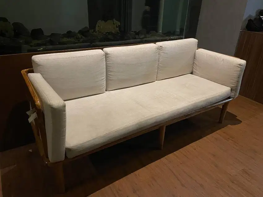 Sofa Kayu Jati untuk 3 Orang