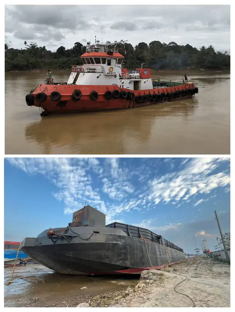 Di jual Tugboat & tongkang 270 feet tahun 2009 - 2009
