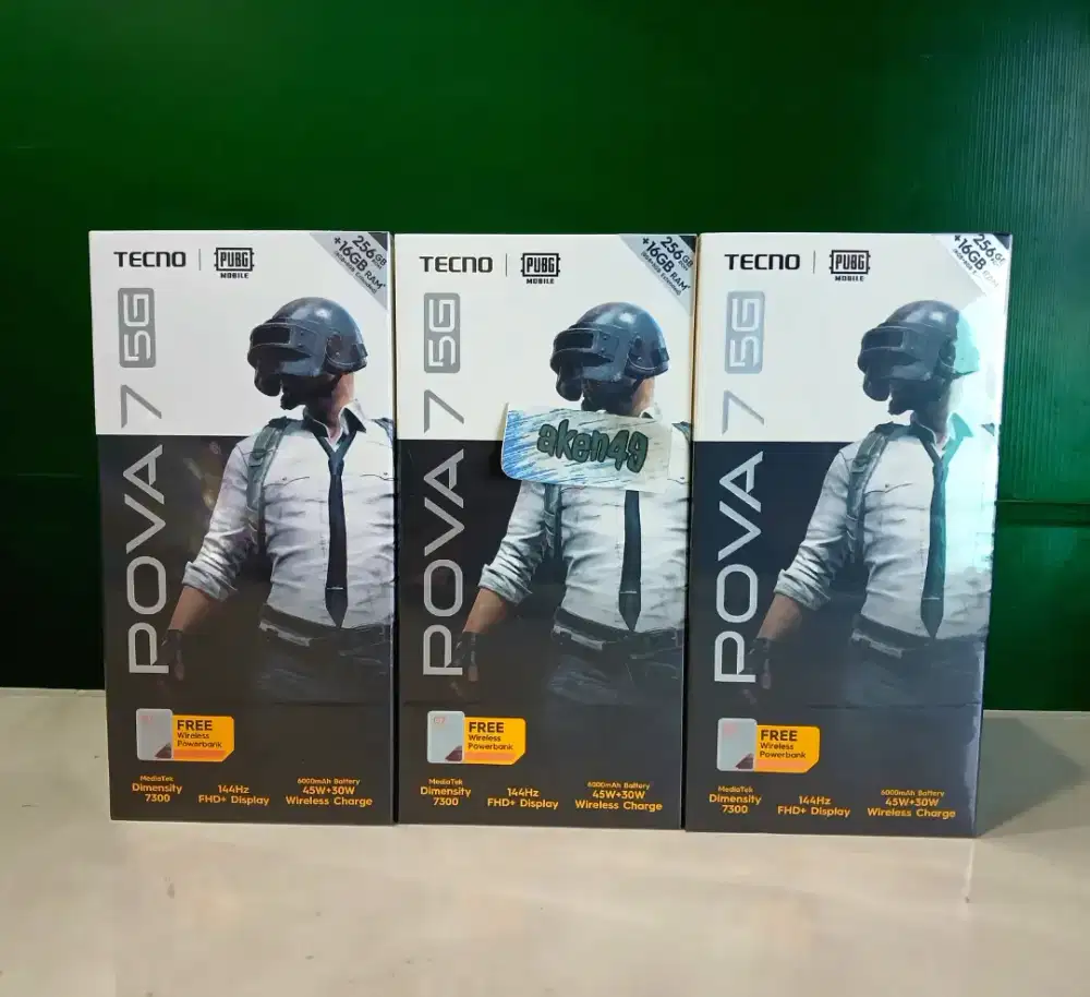 Tecno Pova 7 5G 8Gb 256Gb Imensity 7300 Battery 6000mAh Resmi