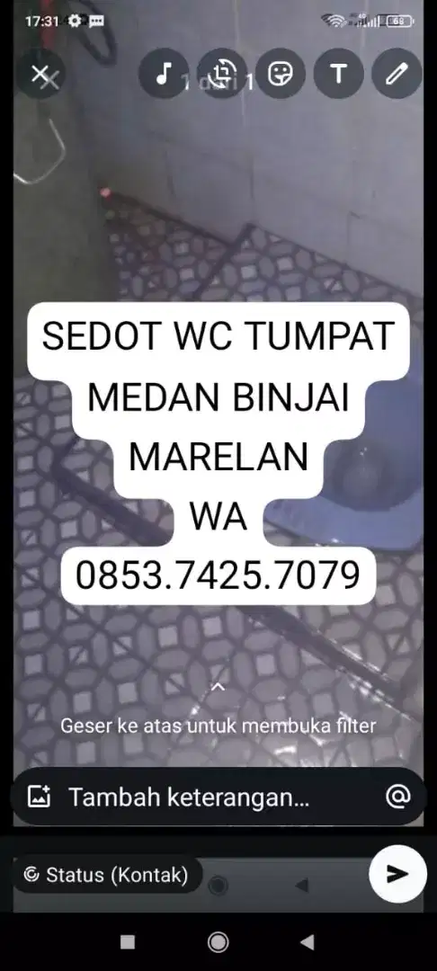 Tukang Wc Tumpat Sedot sapsiteng penuh Saluran air sumbat Westsfel