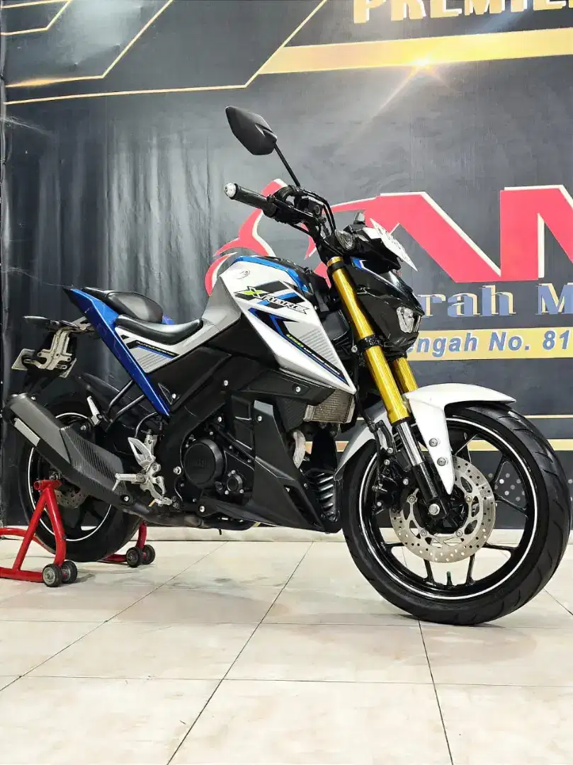 Yamaha Xabre 150 Reg 2017 silver blue cakep parah