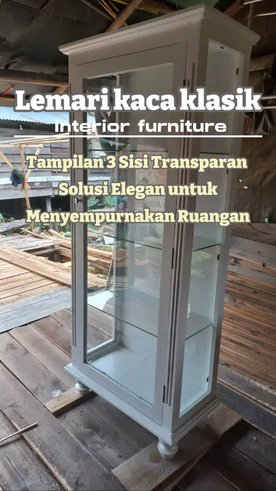 LEMARI KACA HIAS/LEMARI KACA PAJANGAN MINIMALIS/LEMARI FULL KACA