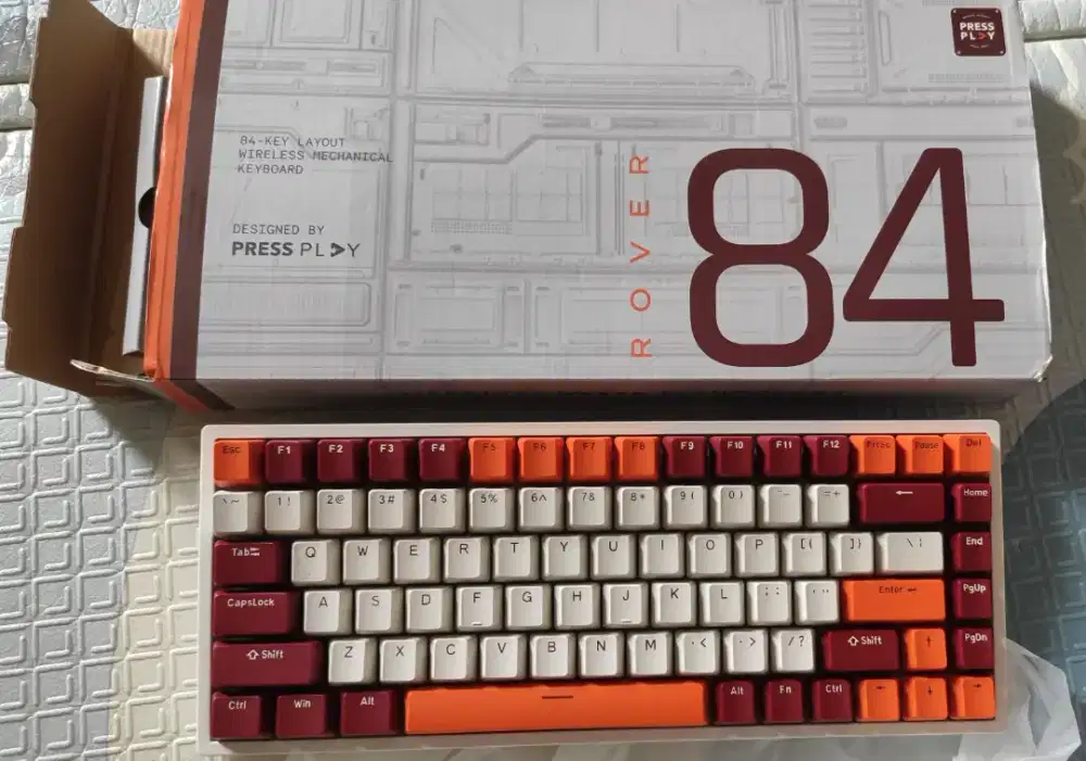 Keyboard Mechanical Rover84 Wireless Gateron Yellow