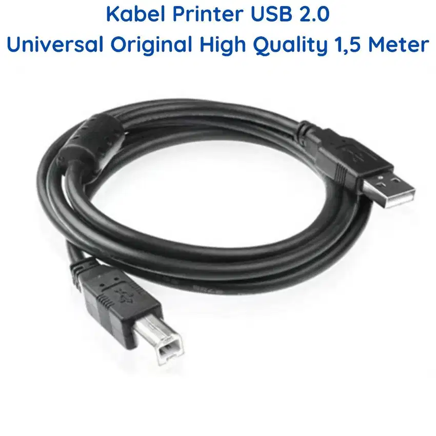 Kabel Printer USB 2.0 Universal Original High Quality 1,5 Meter