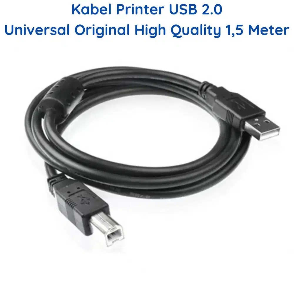 Kabel Printer Universal USB Versi 2.0 Original High Quality 1,5 Meter