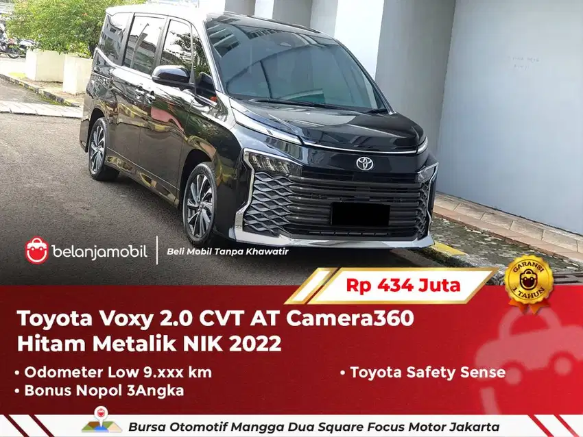 [ LOW KM 9RB ] Toyota Voxy 2.0 CVT AT Camera360 Hitam 2022/2023