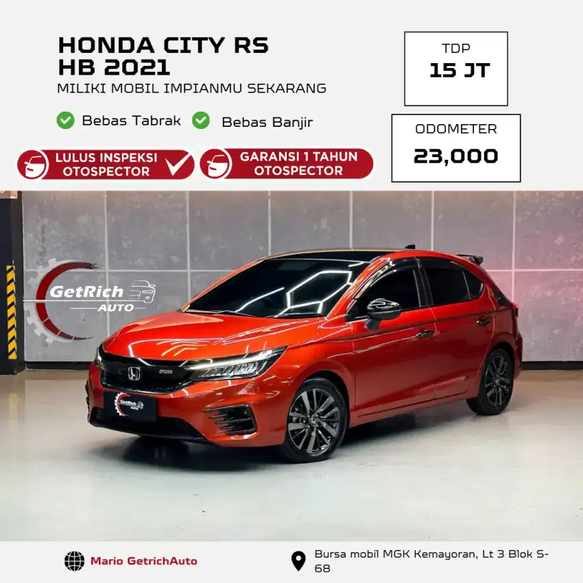 LOW KM HONDA CITY RS HB 2021