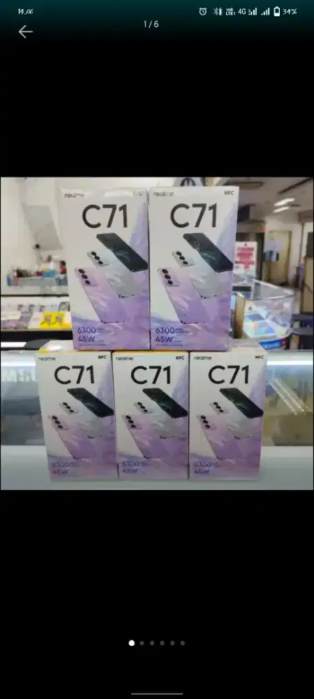 Realme c71 NFC ram 8gb+16gb/128gb baru garansi resmi