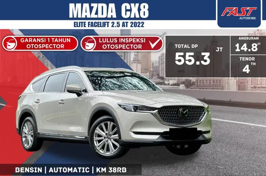 MAZDA CX8 ELITE 2022 FACELIFT SUNROOF 2.5 INDIVIDUAL SEAT KM.38RB#F3ST