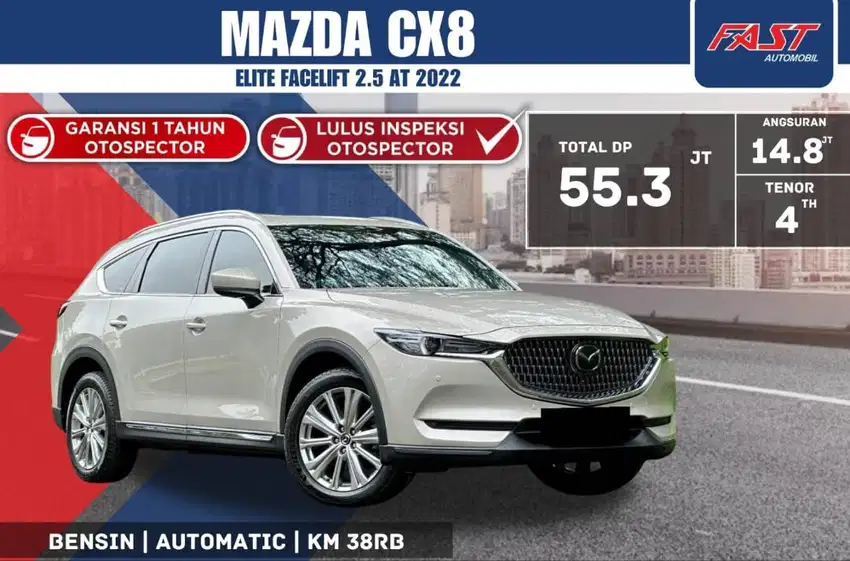 MAZDA CX8 ELITE 2022 FACELIFT SUNROOF 2.5 INDIVIDUAL SEAT KM.38RB#F2ST