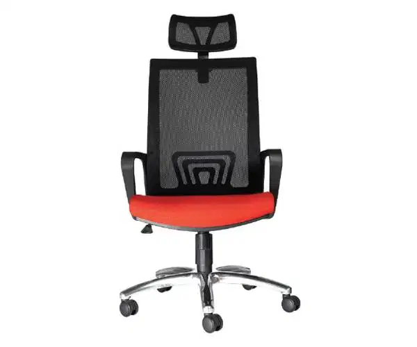 Kursi kantor jaring Dengan Sandaran Kepala kaki Alumunium