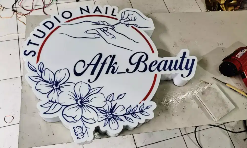 Huruf timbul akrilik