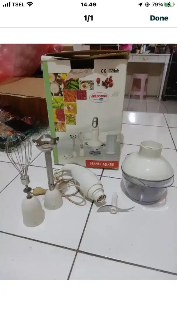 Hand mixer lengkap