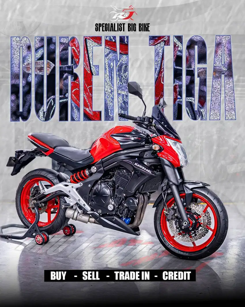Kawasaki ER6N Nik 2012 Km 27.000an Full Paper