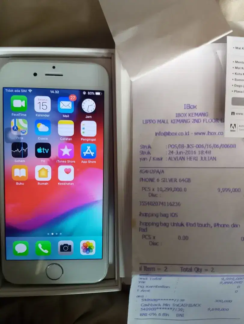 Dijual IPHONE 6 IBOX