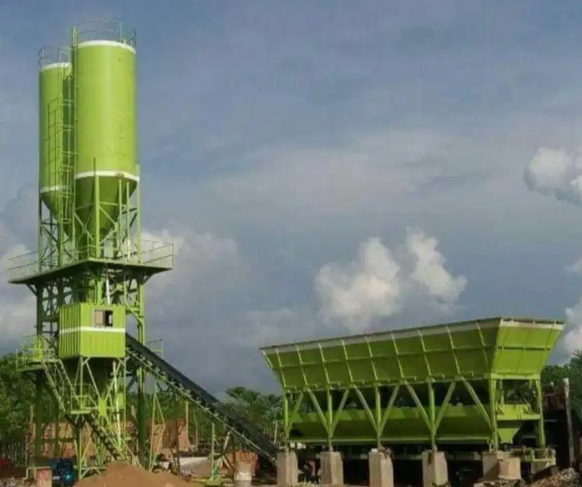 Jual batching plant wet kapasitas 60 m3 mixer 2 m3 sicoma