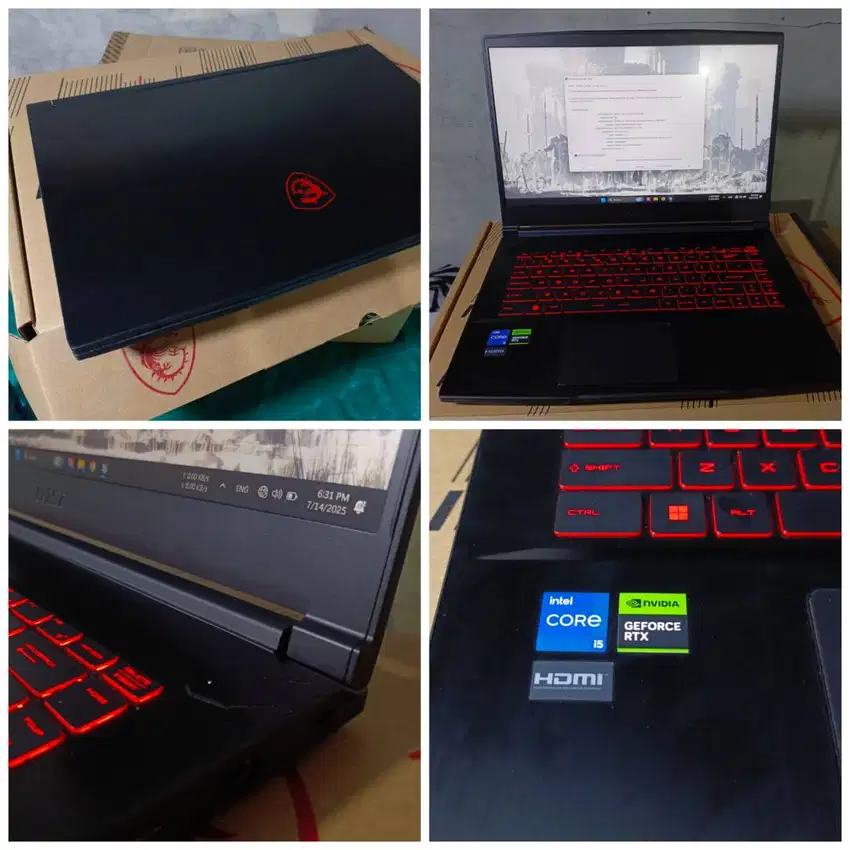 WTS Laptop Gaming MSI Gf63thin