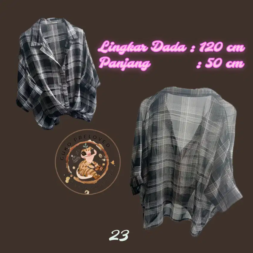 Part 1 Outer Brand Unisex Pria - Wanita Atasan Preloved - Second Hand
