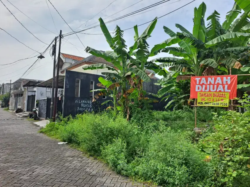 Tanah dijual SHM di Puri lidah Kulon Indah milik pribadi