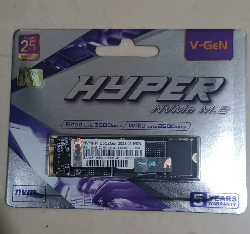 SSD NVME M2 VGEN 512 GB BARU