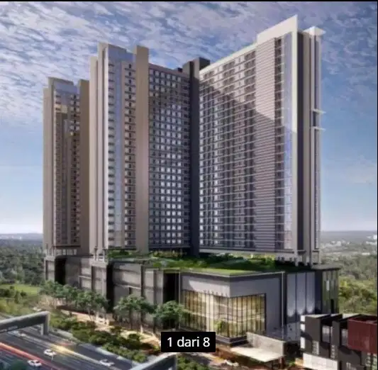 Disewakan Apartemen Collins tipe studio siap huni di raya serpong
