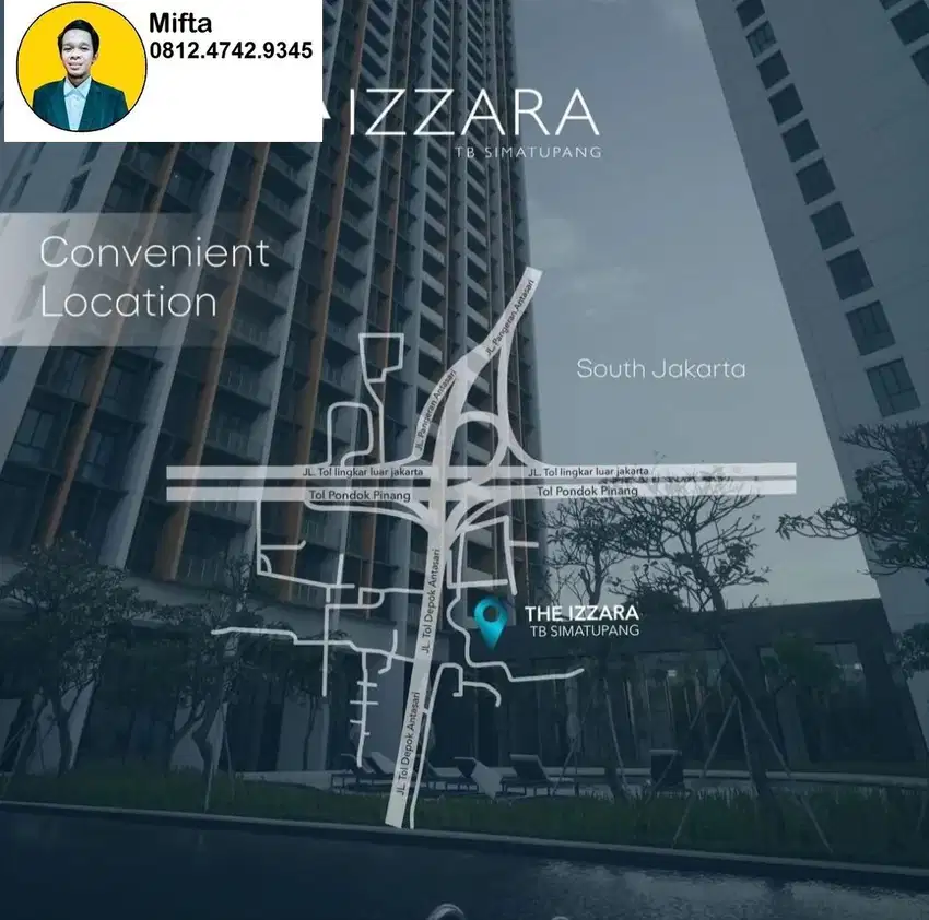 138. DIJUAL ATAU DISEWAKAN – IZZARA APARTMENT, JAKARTA SELATAN