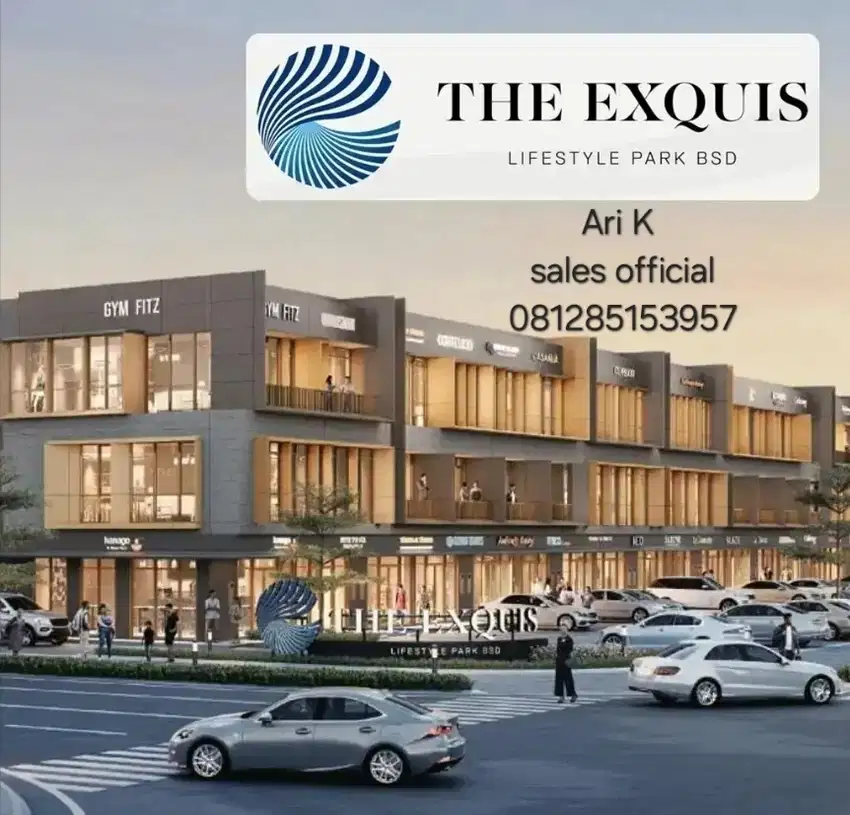 THE EXQUIS RUKO HADAP JALAN DI BARAT BSD CITY! DIAPIT CLUSTER TERMEWAH