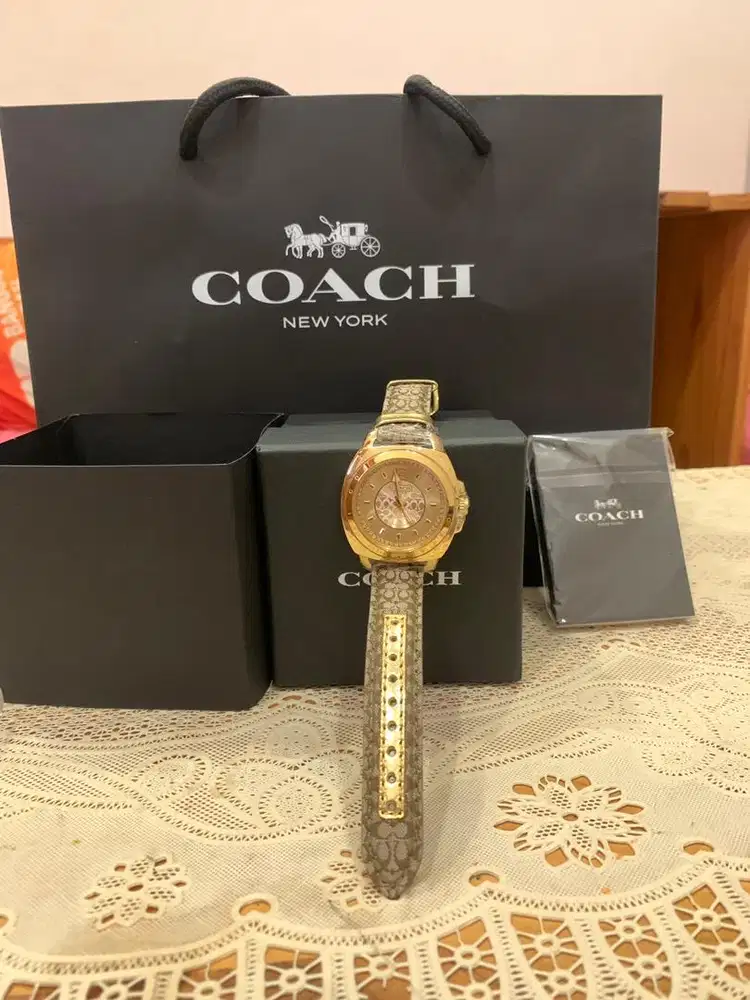 Jam Tangan Coach Leather