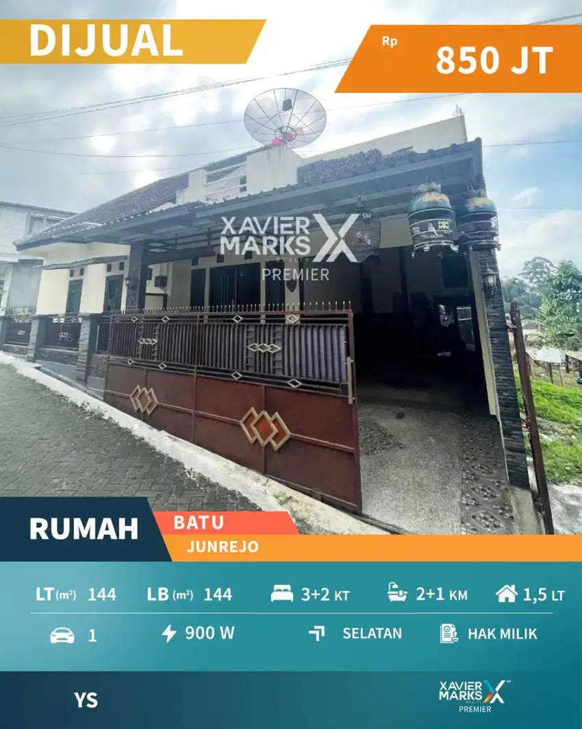 e057 Rumah Murah View Pegunungan Harga Miring di Kota Batu