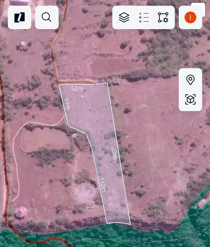 Tanah Los tebing murah