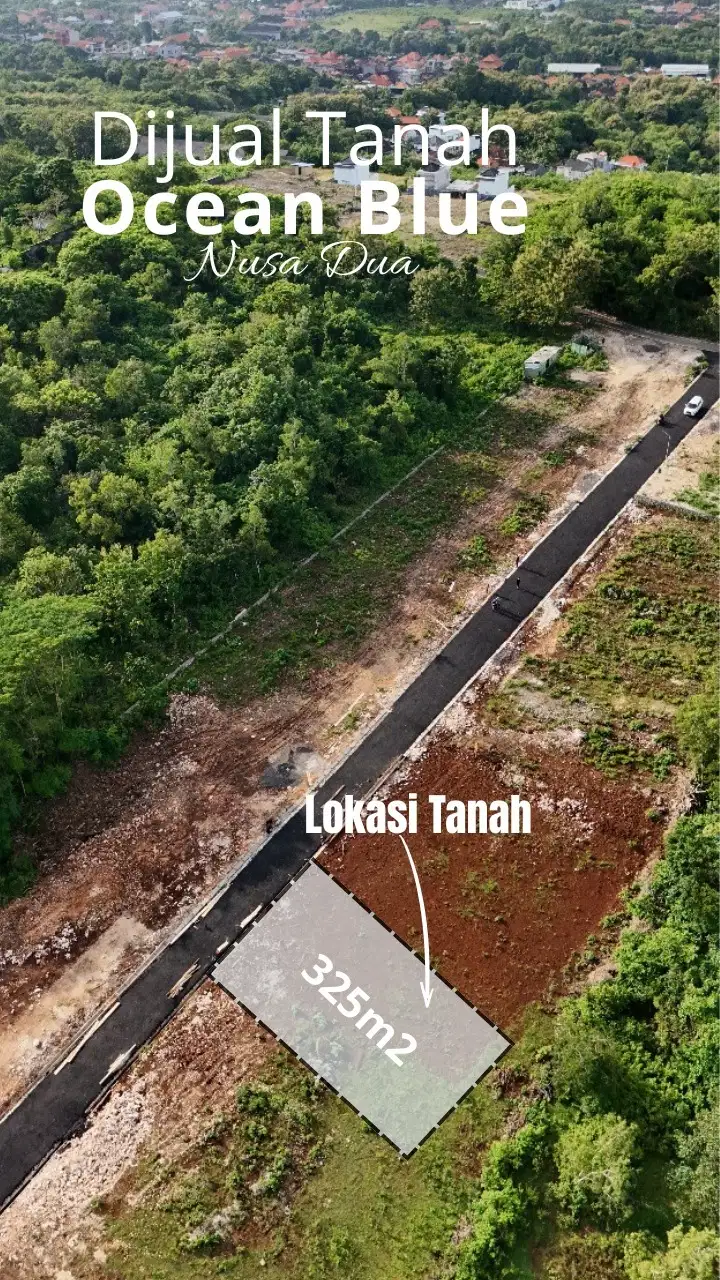 Dijual Tanah Kavling 3,25 Are di Ocean Blue, Kampial, Nusa Dua