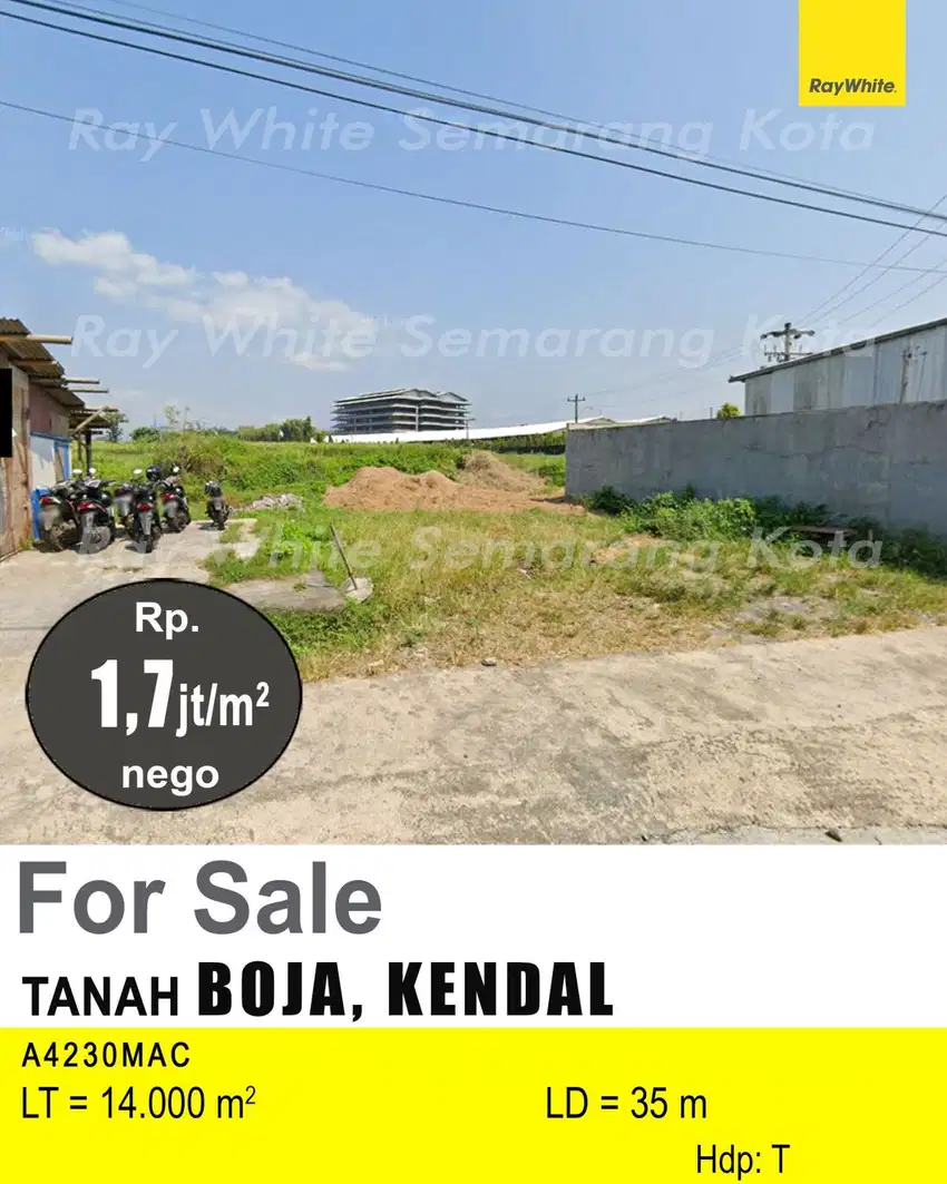 DIJUAL TANAH DI BOJA KENDAL A4230