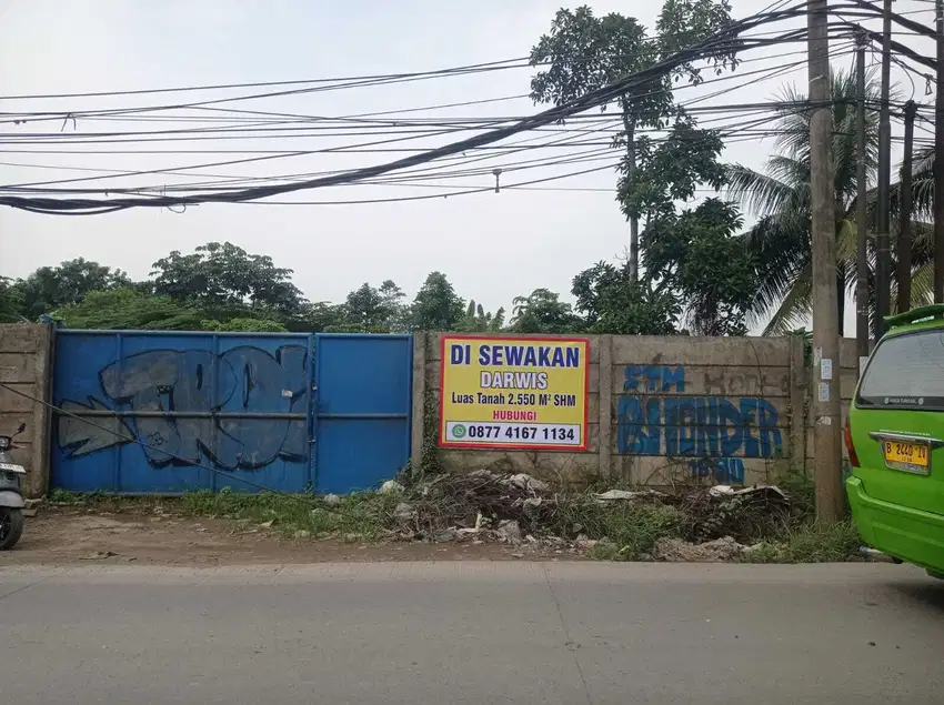 Disewakan tanah dekat pintu tol bsd legok