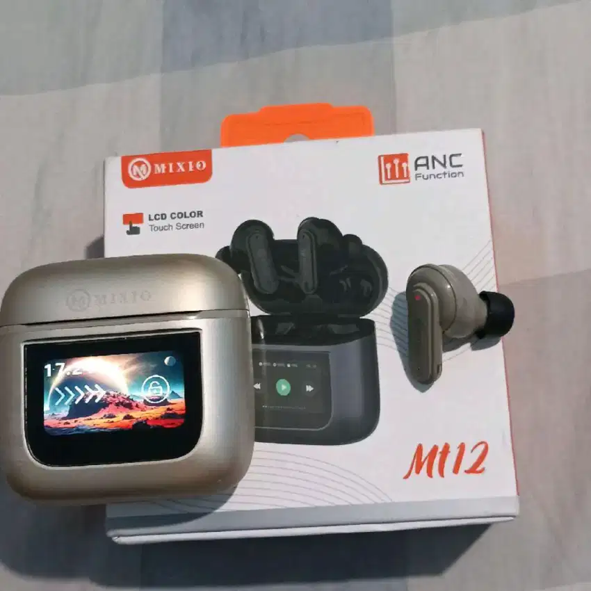 MIXIO MT-12 ANC TWS LCD Bluetooth Headset Earphone