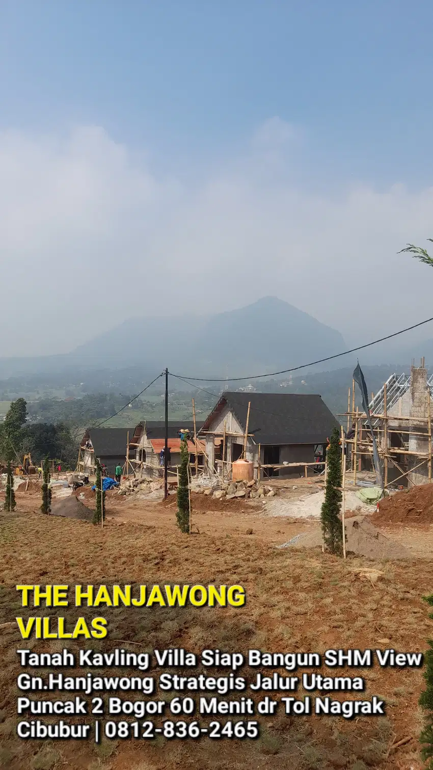 Kavling Villa Eropa di Puncak 2 Bogor SHM View Gunung Hanjawong