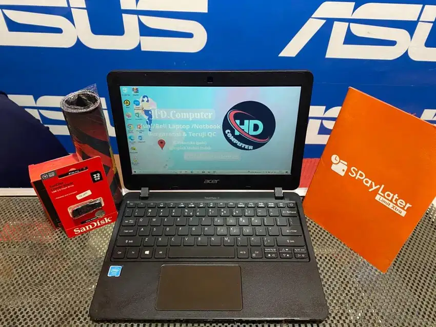 PROMO NOTEBOOK SLIMM HARGA 1JUTAAN ACER B117 RAM 4GB HDD 500GB