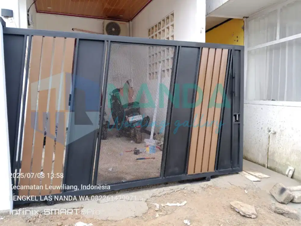 Pagar minimalis modern terbaru model coustem